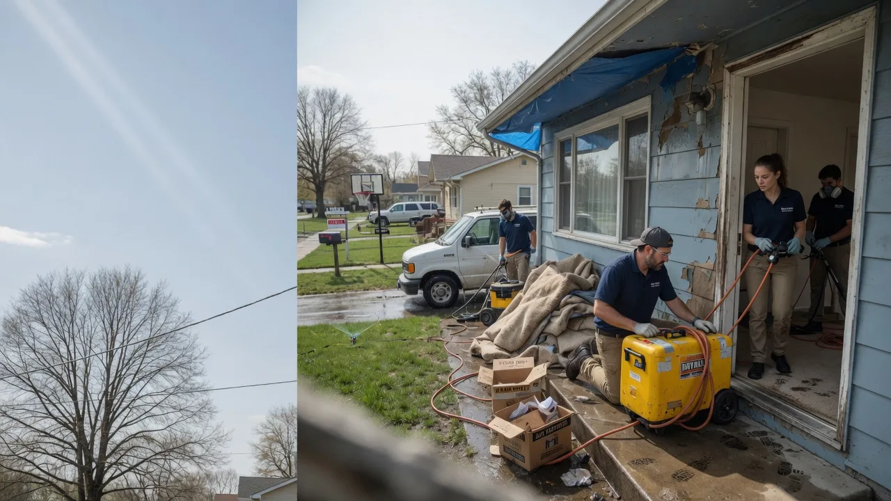 Basement Flood Cleanup in Downs, IL near me